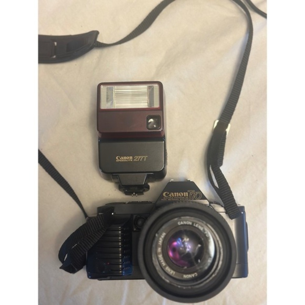 Cannon T70 with‎ 50mm/ 1:1.8 Lens + extras